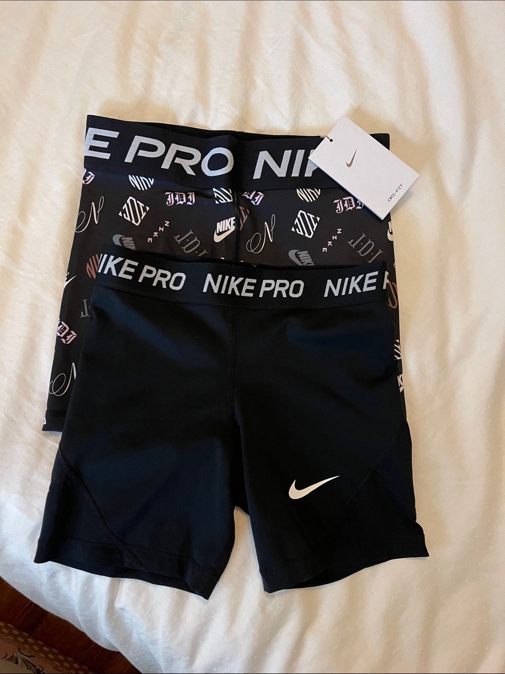 Nike Black Pro Bike Shorts Set